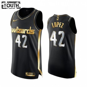 NBA Washington Wizards Trikot Robin Lopez 42 2020-21 Schwarz Golden Edition Swingman - Kinder